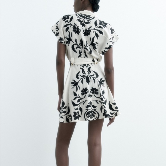 Zara Linen Mini Dress GUC - Picture 1 of 6